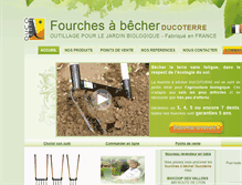 Tablet Screenshot of ducoterre-jardinbio.com